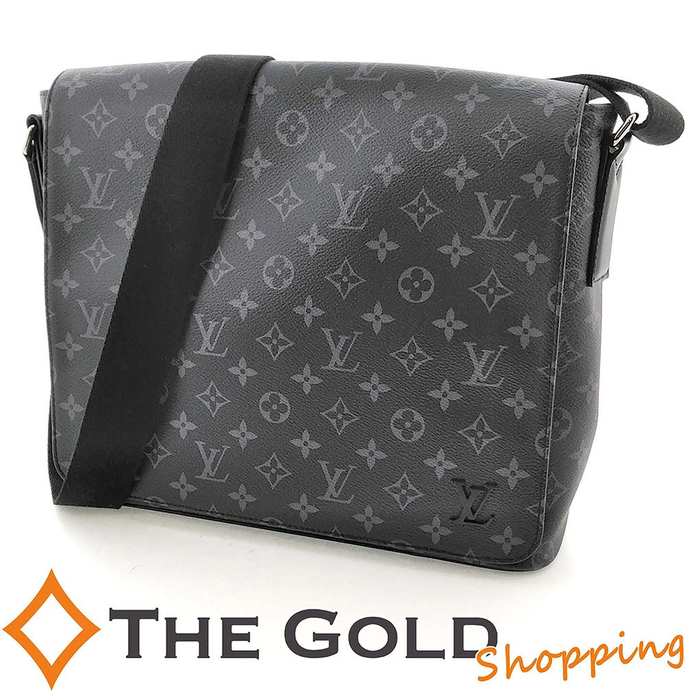 Louis Vuitton District NM Monogram Canvas Leather Eclipse Black